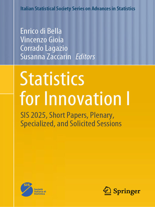Title details for Statistics for Innovation I by Enrico di Bella - Wait list